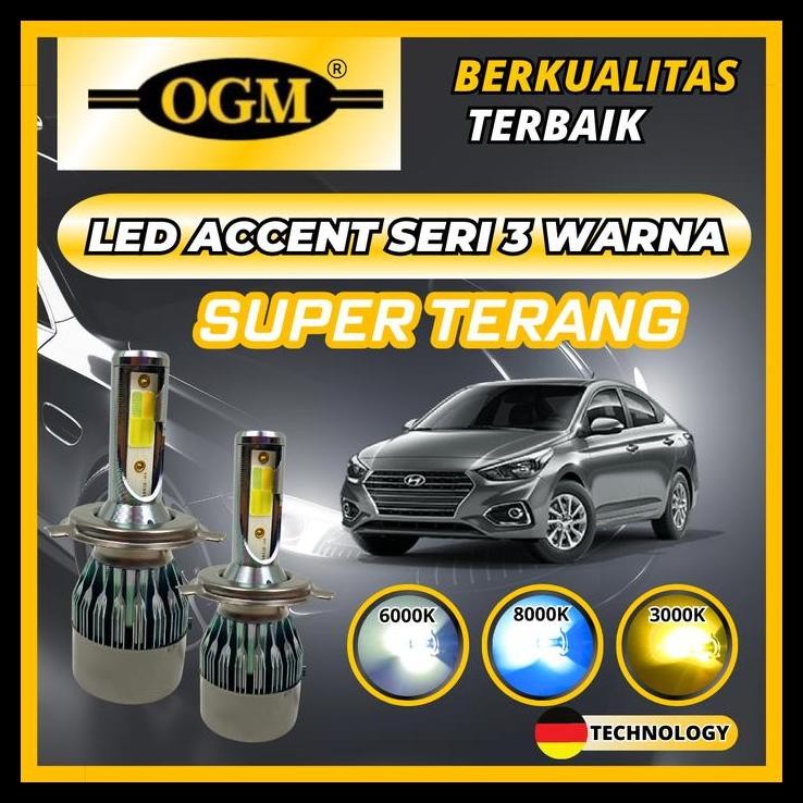 BEST DEAL OGM-LAMPU MOBIL LED HYUNDAI ACCENT 3 WARNA PUTIH KUNING BIRU 