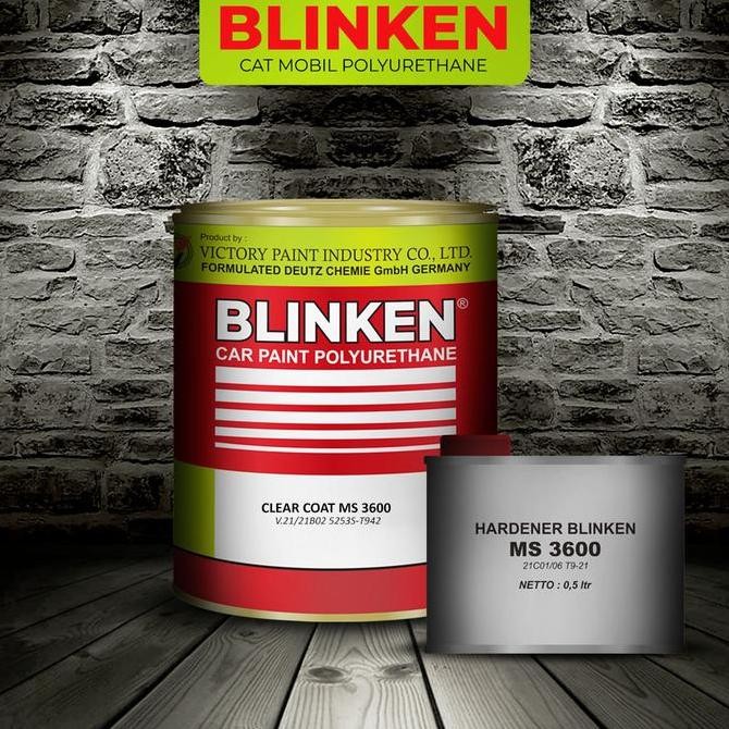 Blinken Polyurethane Clear Coat/Vernish MS 3600 dan Hardener Khusus