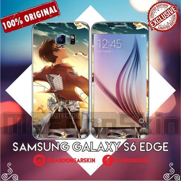 

Samsung S6 Edge Titan 2 Garskin Stiker Custom Fullbody Bisa COD