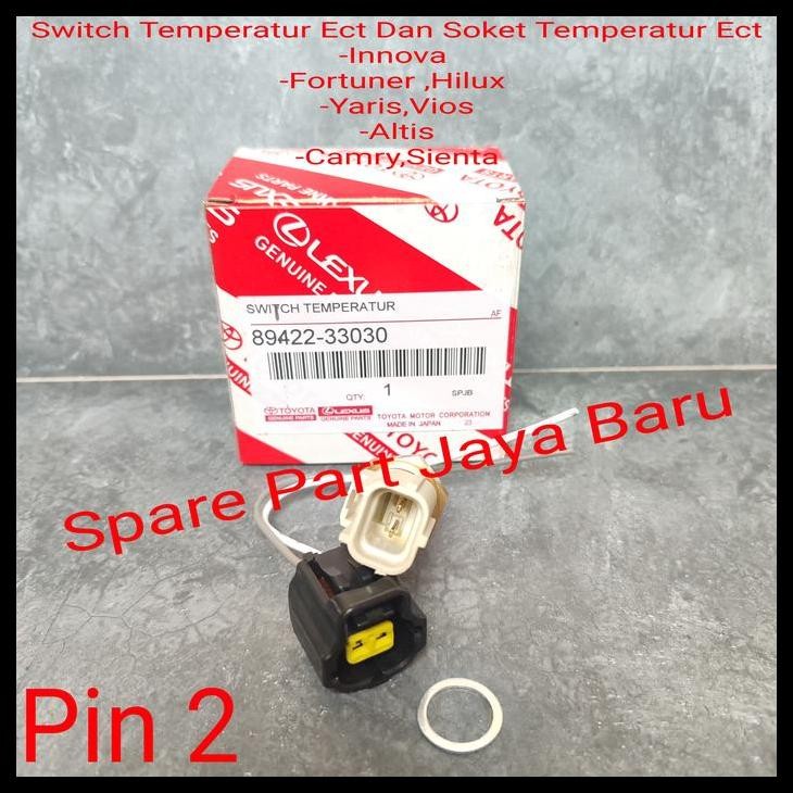 TERBARU SWITCH ECT SENSOR TEMPERATUR SOKET ECT ALTIS YARIS CAMRY SIENTA 2PIN 
