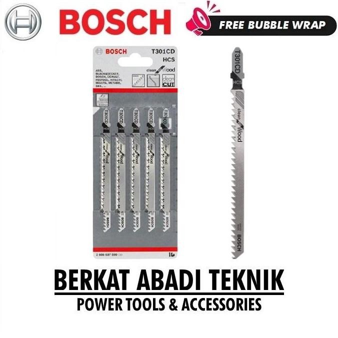BOSCH T 301 CD Mata Jigsaw Gergaji Clean For Wood Kayu Lunak Panel Jig Saw Blade T301CD T301
