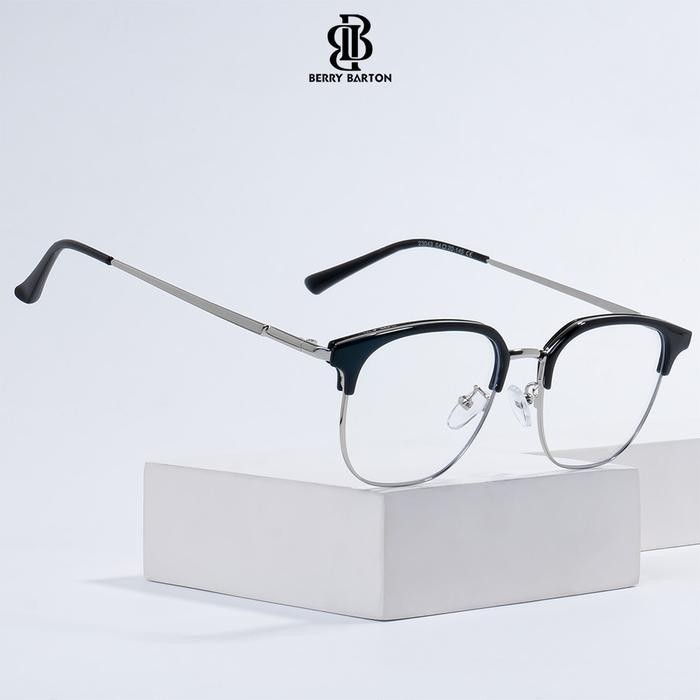 Kacamata Kotak Retro Anti Radiasi Blueray Photocromic Minus Baca Frame Vintage Fashion Pria Wanita B