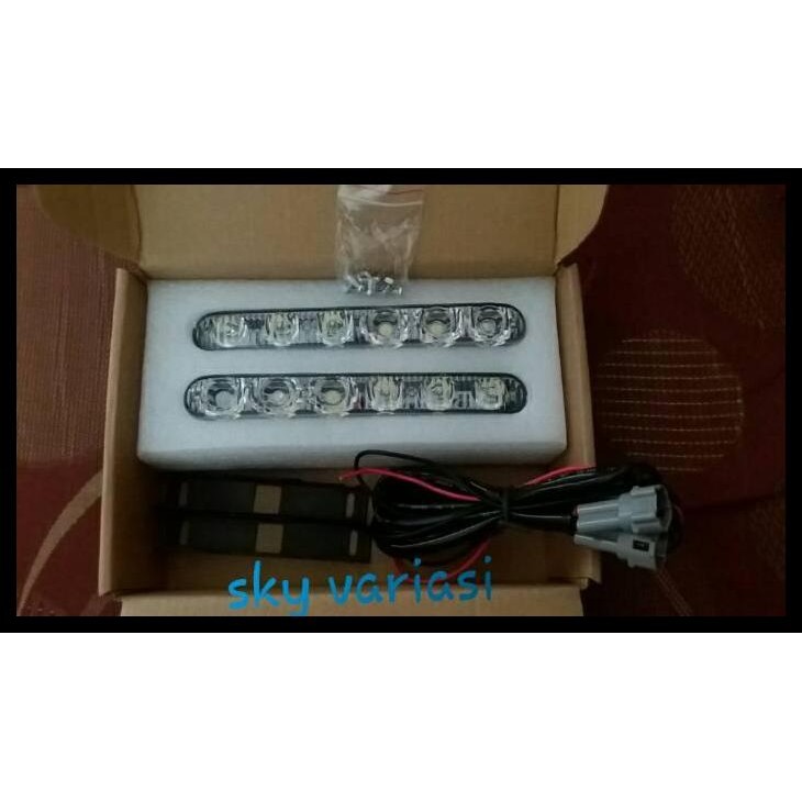 TERMURAH LAMPU LED DRL 6 TITIK MOBIL INNOVA OLD 