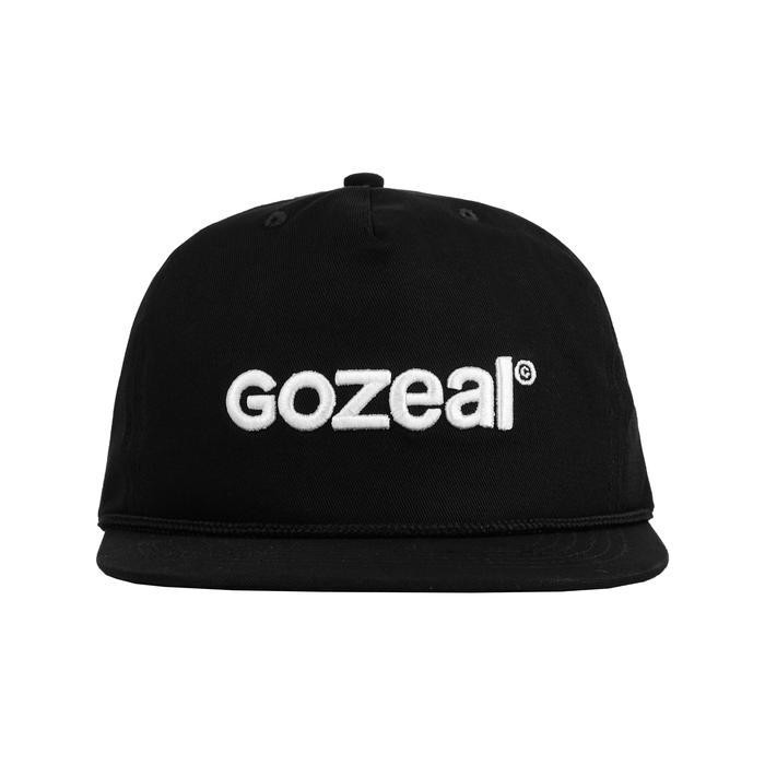 Gozeal | 6Panels | Nicco Black | Topi Six Panel/Snapback | Polos Simple | Fashion Pria Wanita Unisex