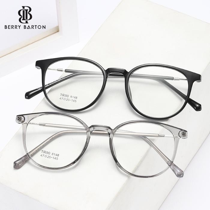 Kacamata Pelajar Oval Untuk Pria Dan Wanita Wajah Kecil Yang Cantik Frame Oval I Plastik Tr90 I Berr