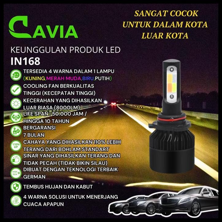 TERMURAH CAVIA-LAMPU LED 4 WARNA SUZUKI ERTIGA TERANG TEMBUS KABUT&HUJAN