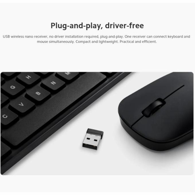 ready Xiaomi Mi Wireless Keyboard Mouse Set 2 Keboard