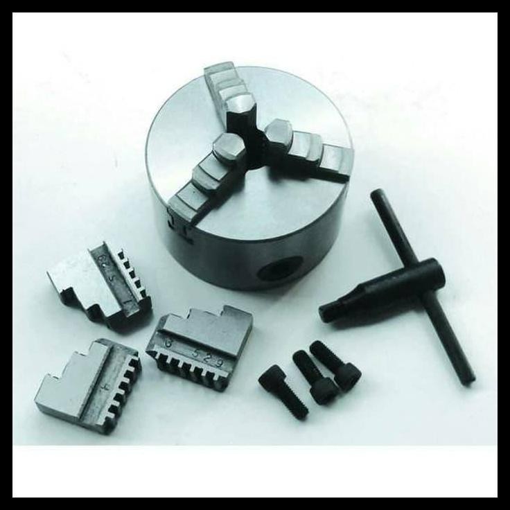 TERMURAH CLAW BUBUT 4" 3 JAW / KEPALA BUBUT 4" / CATOK BUBUT - CHUCK BUBUT 4" 