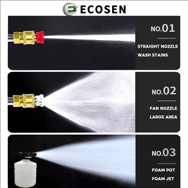 ready Alat cuci mobil ECOSEN 198V Alat portabel tanpa kabel/semprotan cuci motor/alat cuci motor TER