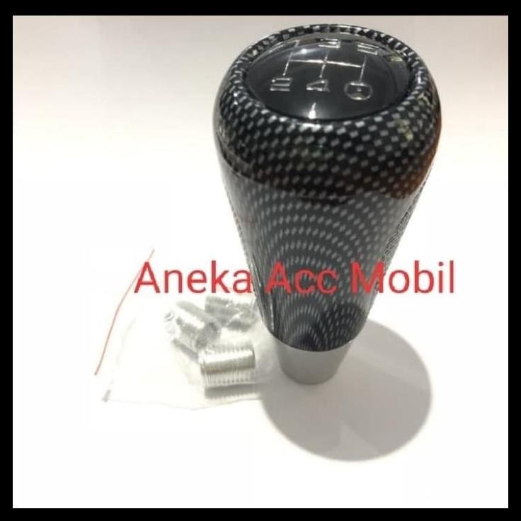 TERBARU GEAR SHIFT KNOB MANUAL CARBON HONDA JAZZ 