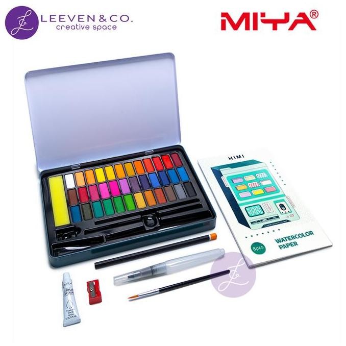 

Himi Miya Watercolor Kit 36 Color Tin Case