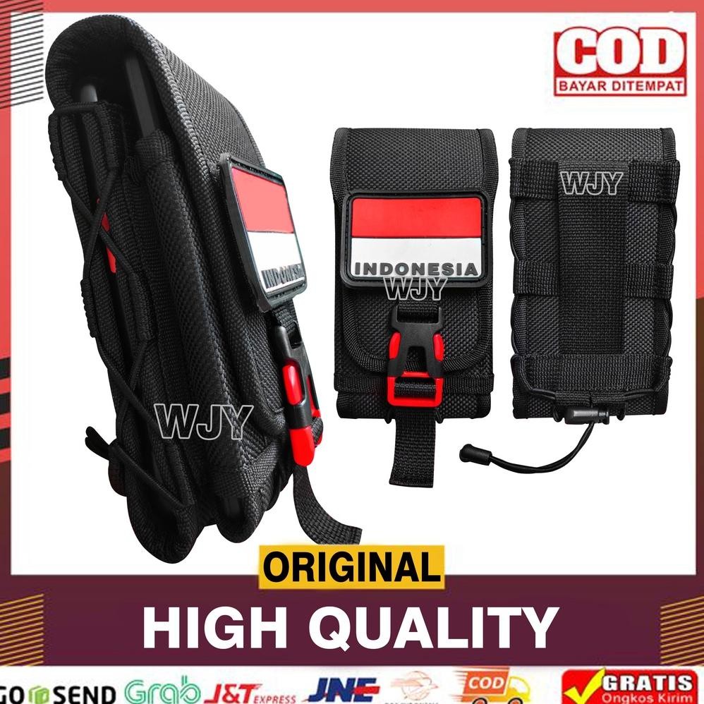 SARUNG HP TACTICAL SARUNG HP PINGGANG TACTICAL LOGO BENDERA TERBARU DiM