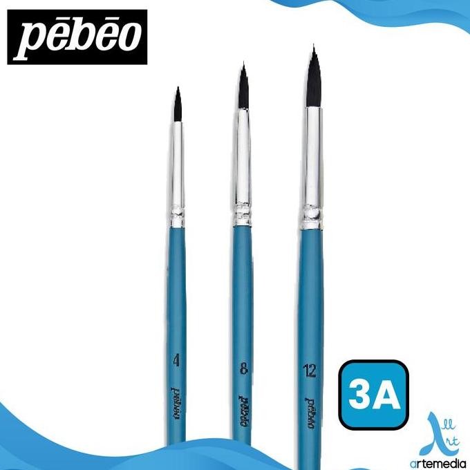 

Kuas Lukis Pebeo Synthetic Squirrel Watercolor Brush Set
