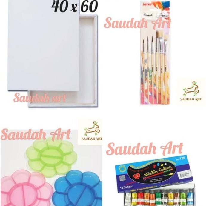 

Paket Kanvas Lukis (Kanvas 40X60.Kuas,Palet,Cat Air)