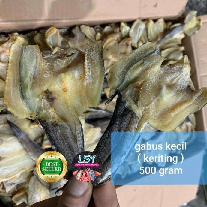 

Ikan Asin Gabus Kecil Keriting Super 500Gram