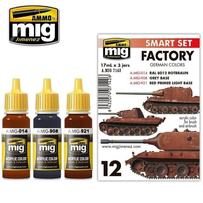 

Amig7142 : German Factory Colors Set - Ammo Acrylic Paint Set