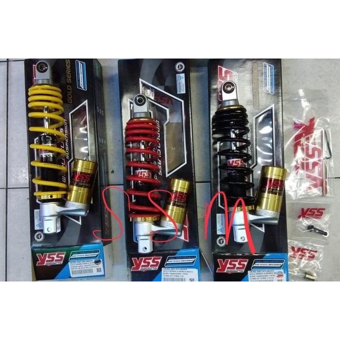 shock tabung bawah yss vario 125 -150 xride gold series