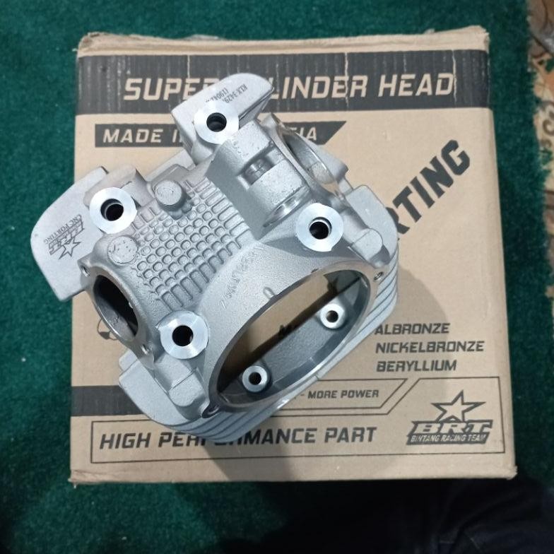SUPER CYLINDER HEAD BRT KLX 150 SET KLEP 34/29 PORTING HEAD KLX BINTANG RACING TEAM BRT