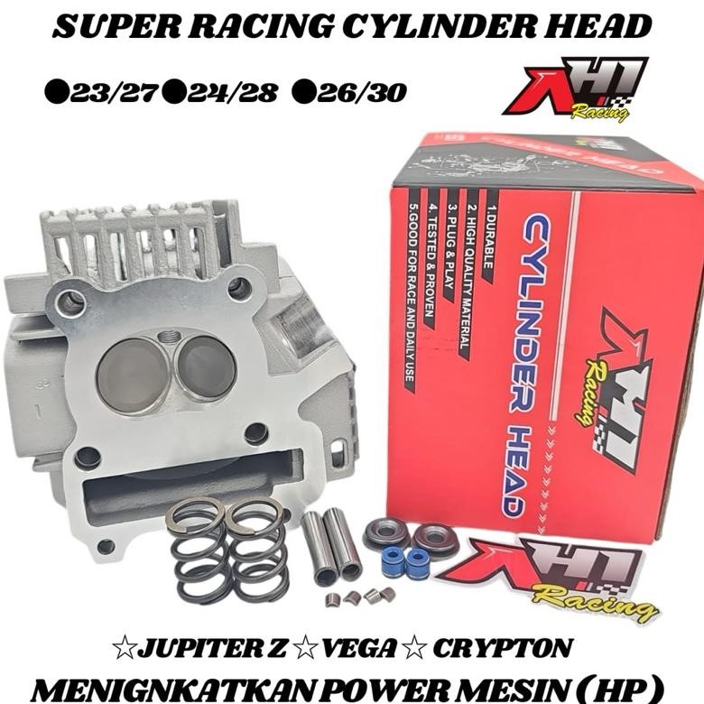 CYLINDER BLOK HEAD JUPITER Z VEGA R CRYPTON 24/28 MM 26-30 MM CNC PORTING - CYLINDER BLOCK BLOK HEAD