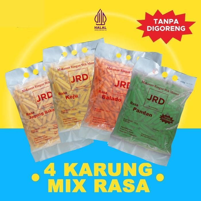 

[Jrd Snack] Makanan Ringan Snack Stik 860G Mix 4 Rasa Snackk Tanpa Goreng