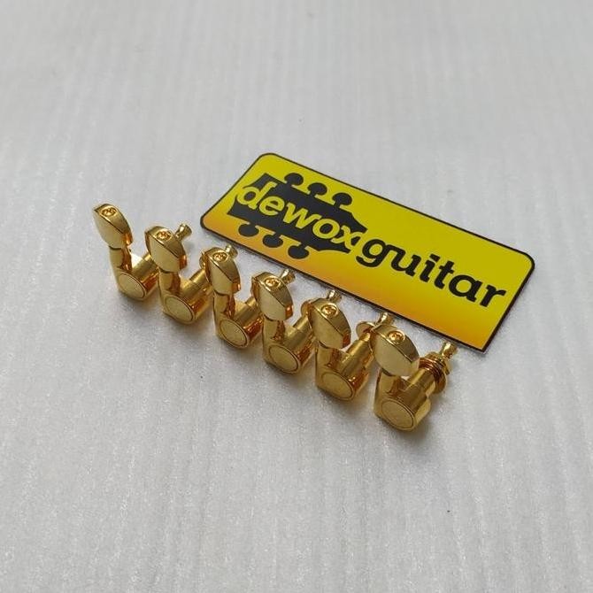 DRYER GITAR TUNER SCREWLESS HC KOREA GOLD ELECTRIC GUITAR PART ORIGINAL DAN TERPERCAYA