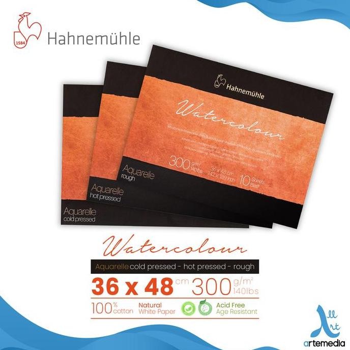 

Kertas Cat Air Hahnemuhle The Collection Watercolor 36X48Cm Block