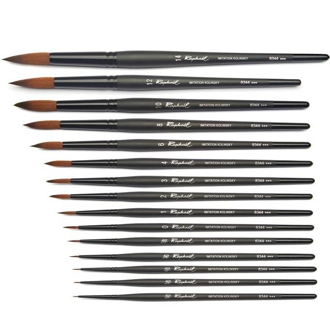 

Kuas Raphael Stradivarius 8344 Round Fine Kolinsky Synthetic Brush