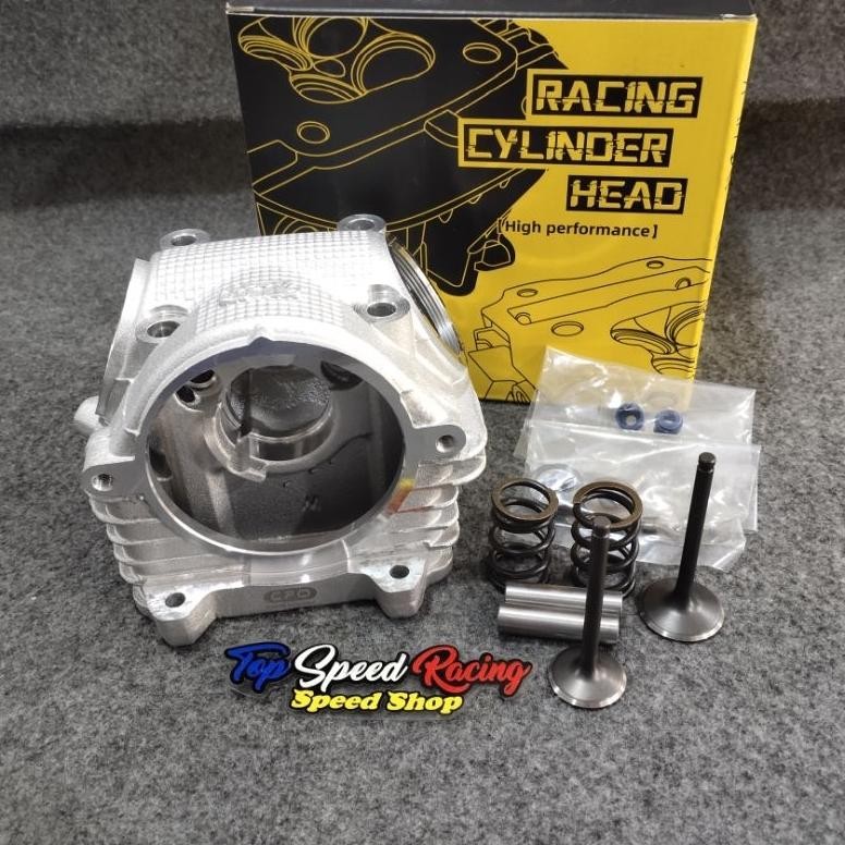 BLOK HEAD CPO CYLINDER HEAD UKURAN  KLEP 28 - 24  BUAT YAMAHA MIO / NOUVO / MIO SOUL / MIO SPORTY  /