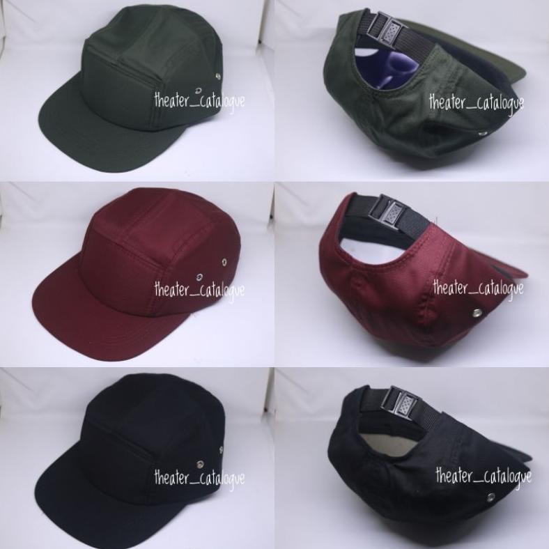 TOPI 5PANEL POLOS | TOPI 5 PANEL DRILL POLOS | SNAPBACK 5PANEL POLOS DiM
