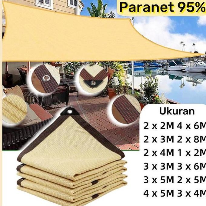 Paranet 95% Lebar 4meter /   Anti-UV Sunshade Net /
