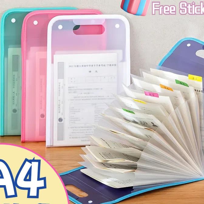 

13 Poet File Folders File Bag Tas File Akordeon Tas File Handle Map File Clear Holder Multi Layer Folder Tas File 13 Sekat A4 Map Tas Dokumen