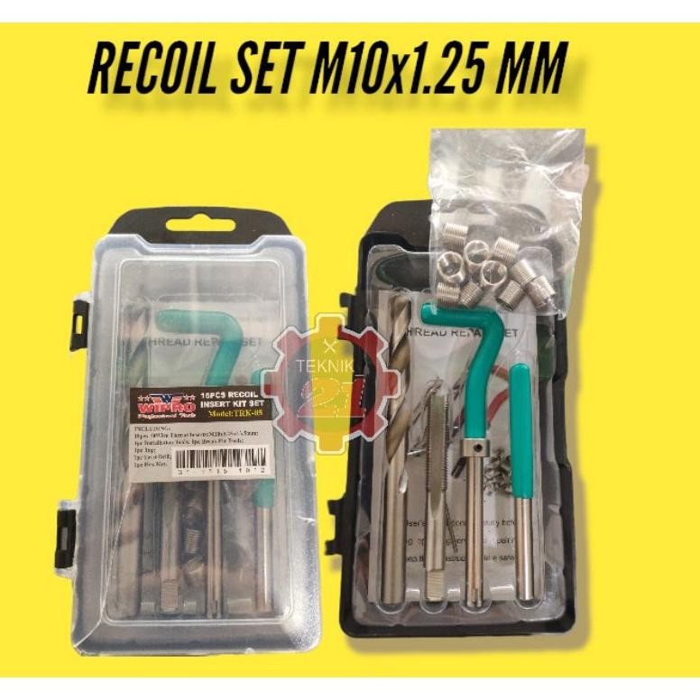 RECOIL SET M10x1.25 WIPRO TREAD RECOIL SET WIPRO HELICOIL SET WIPRO