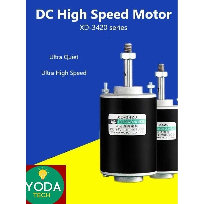 Dinamo Motor Regular XD-3420 DC 12V/24V 30W Original