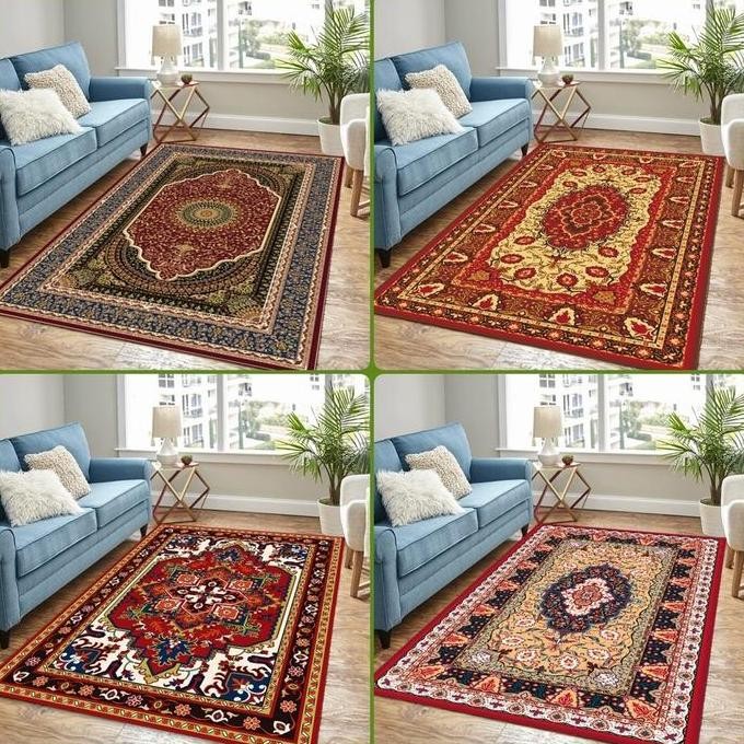 Karpet Lantai Kulit Motif Turkey Eropa Anti Slip ORIGINAL / Karpet Eropa Mat Kulit / Karpet Turkey B