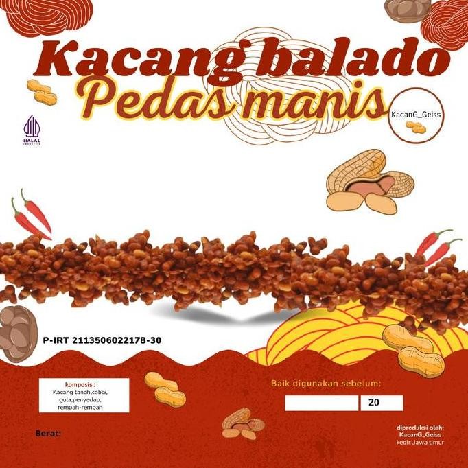 

Kacang Balado Madumongso Isi 15Pcs Camilan Makanan Snack Food Cemilan