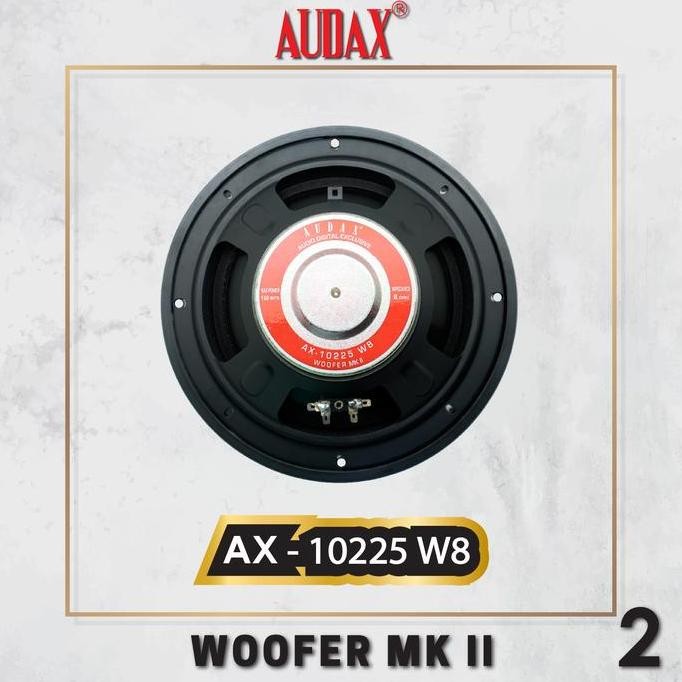 Audax Ax-10225 W8 Speaker Pasif 10 Inch Woofer Mk Ii Original Audio