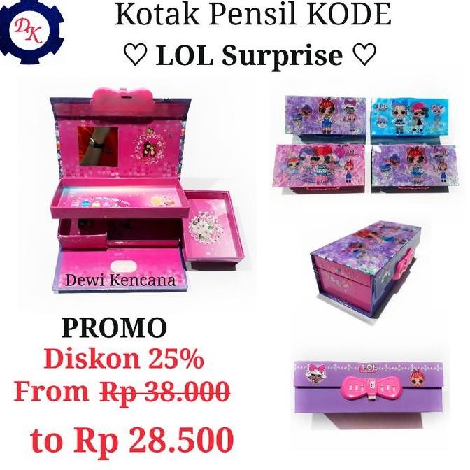 

Kotak Pensil LOL Kode 2468 FY013 Tempat Pensil Karakter Anak