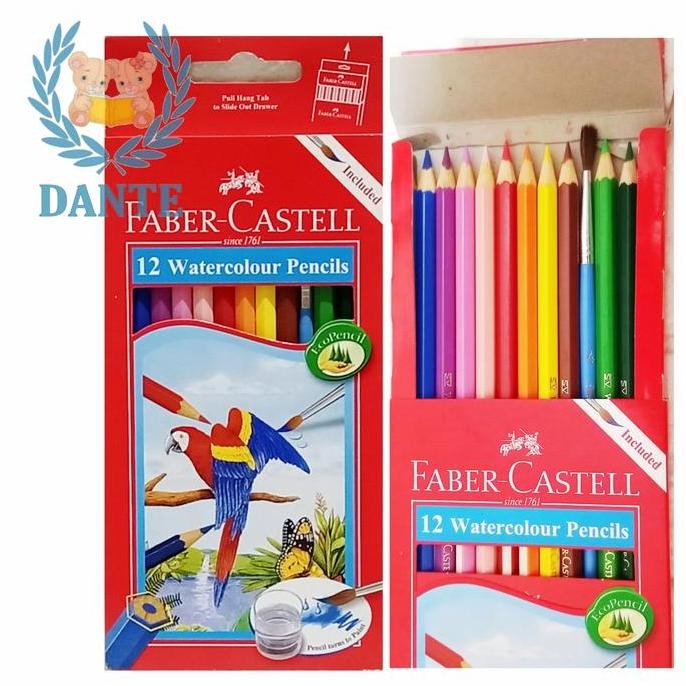 

Pensil Warna Faber Castell 12 Water Colour Asli