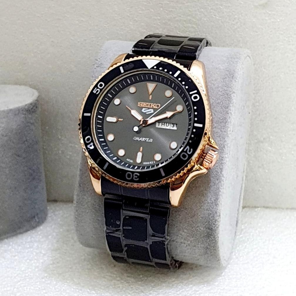 Jam Tangan Pria Seiko Rantai Stainless 40mm Analog