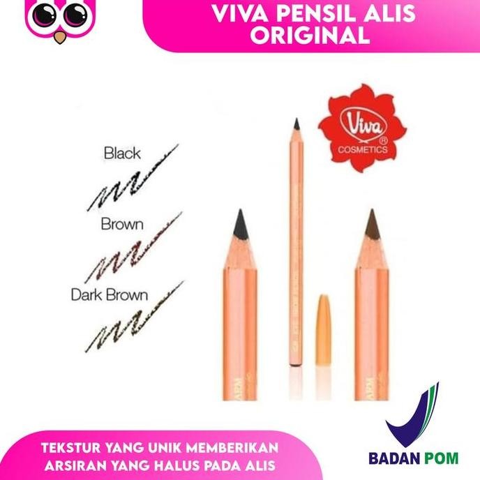 

Viva Pensil Alis Original Eyebrow Pencil Waterproof + Garansi Uang Kembali 10X