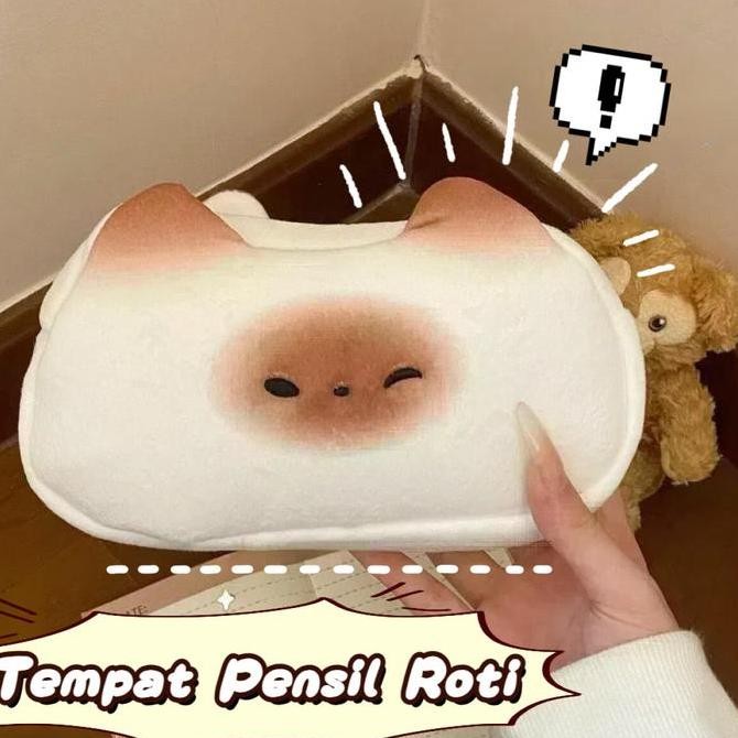 

Kotak Pensil Karakter Lucu Roti Terbakar Kucing / Pencil Case Unik