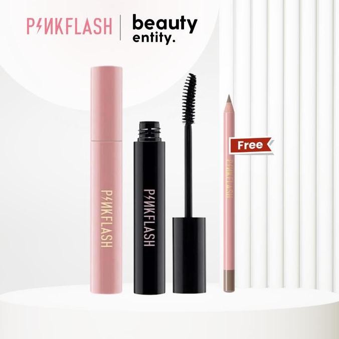 

PINKFLASH Maskara Volumizing + BONUS Pensil Alis PFE08 - Paket Makeup