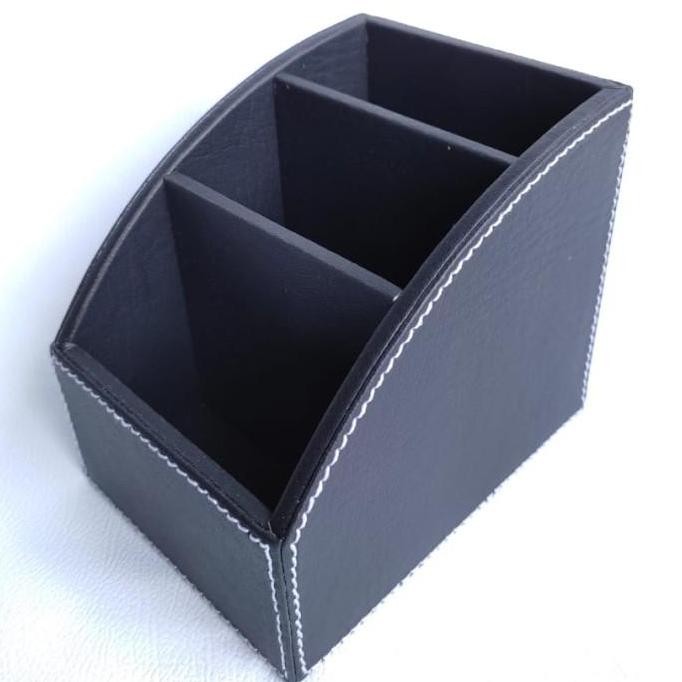 

Kotak Tempat Remote + Pensil Organizer Meja Bahan Kulit Premium DIY Holder