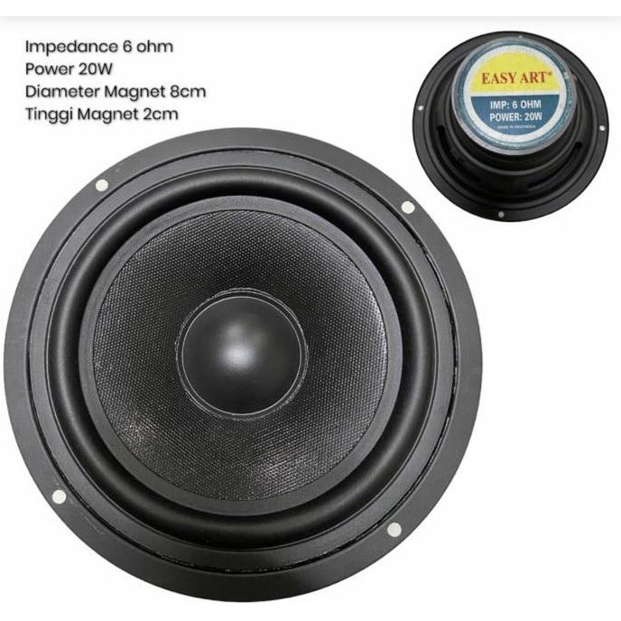 Speaker 6.5 Inch Woofer Easy Art Original Full Bass