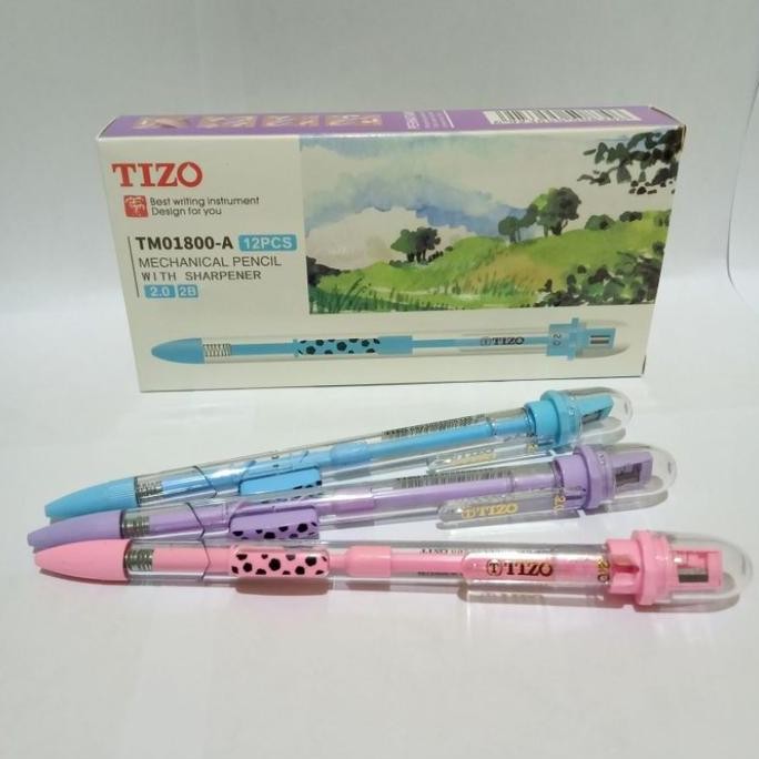 

Pensil Mekanik Tizo 2.0mm 12 Pcs Stationery Pensil Mekanik Tebal Ujian Selusin