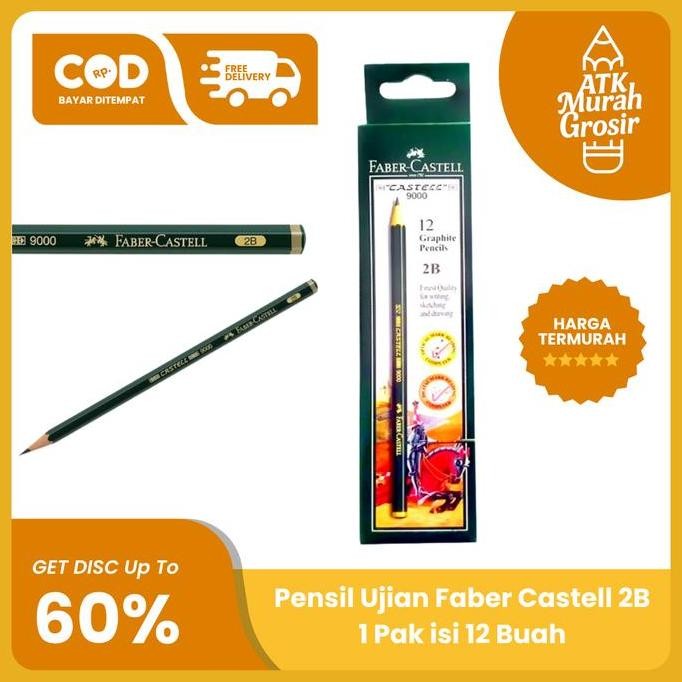 

Pensil Faber Castell 2B 1 Lusin / 12 Pcs New Stok
