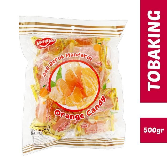 

RKM Naraya Jelly Jeruk Mandarin Orange Candy 500gr HALAL Jeli Jeruk