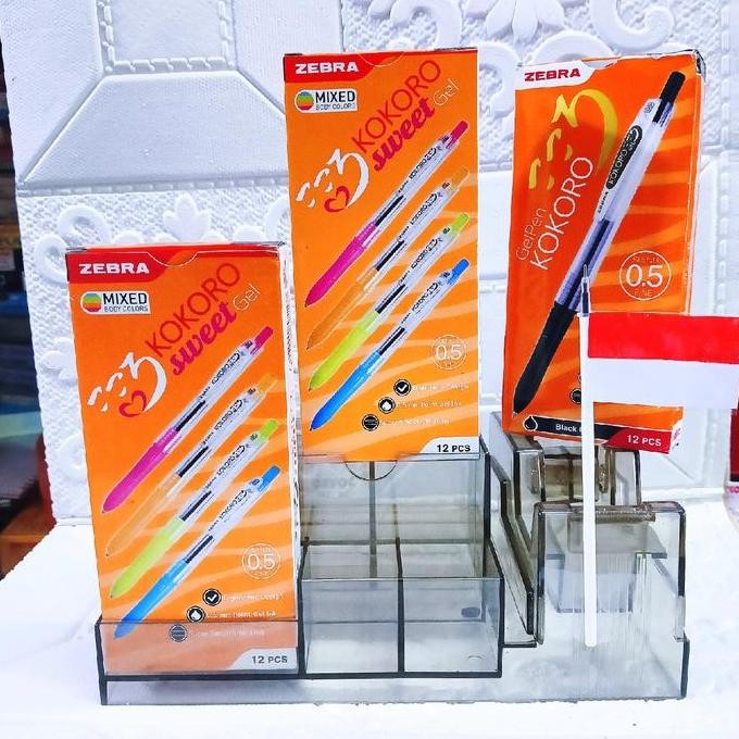 

Pen Gel Zebra Kokoro Sweet Gel Needle Tip 0.5 Mm - Hitam - Tinta Pena Stationery New Stok
