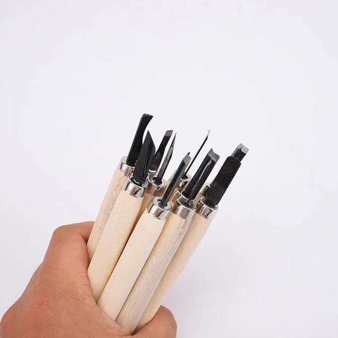 

Pisau Ukir Alat Pahat Kayu Wood Carving Knife Set 10 In 1