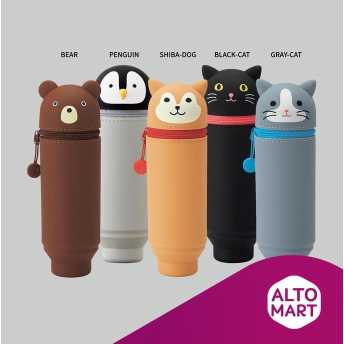 

Lihit Lab A-7712 Animal Punilabo Stand Pen Case Tempat Kotak Pensil
